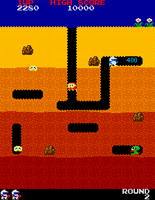 Dig Dug (Atari, rev 2) Screenshot 1